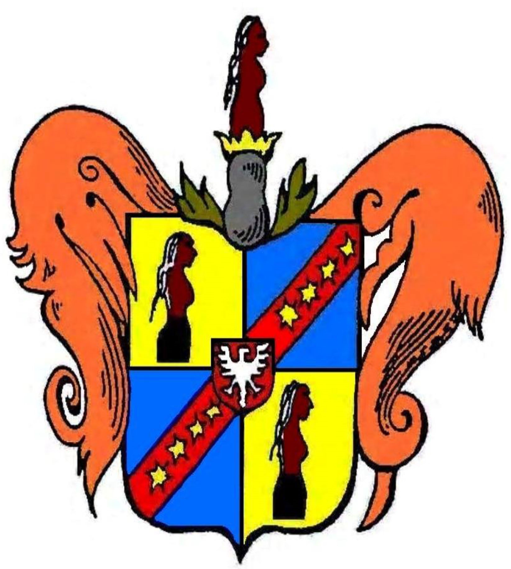 Kolorowa ilustracja herbu rodu Boratynich